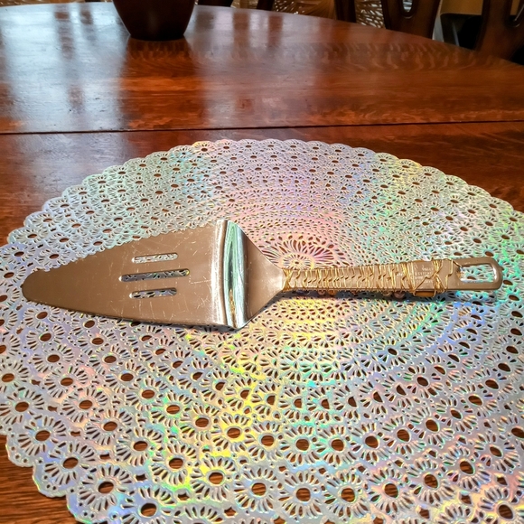 Beaded Wire wrapped Stainless Steel Serving Utensils - Picture 5 of 9